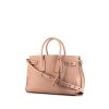 Saint Laurent Sac de jour Souple small model handbag in pink grained leather - 00pp thumbnail