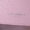 Saint Laurent Sac de jour Souple small model handbag in pink grained leather - Detail D4 thumbnail
