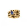 Articulated Bulgari Serpenti ring in yellow gold and cordierite - 00pp thumbnail