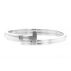 Bracelet jonc ouvrant Tiffany & Co Square en argent et diamants - 00pp thumbnail