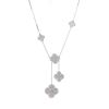 Van Cleef & Arpels Magic Alhambra necklace in white gold and diamonds - 00pp thumbnail