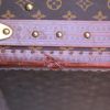 Maleta rígida Louis Vuitton Bisten en lona Monogram marrón y cuero natural - Detail D4 thumbnail