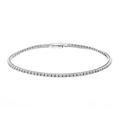 Brazalete Mauboussin Fleuve d'Amour en oro blanco y diamantes