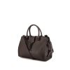Saint Laurent Cabas YSL handbag in brown leather - 00pp thumbnail