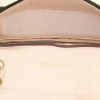 Chanel Vintage handbag in brown quilted jersey and white piping - Detail D3 thumbnail