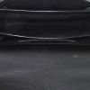 Saint Laurent Sunset shoulder bag in black grained leather - Detail D2 thumbnail