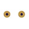 Lalaounis earrings in yellow gold and sapphires - 00pp thumbnail