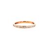Poiray wedding ring in pink gold and diamonds - 00pp thumbnail