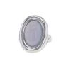 Half-articulated Poiray Indrani large model ring in white gold and chalcedony - 00pp thumbnail