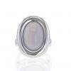 Half-articulated Poiray Indrani large model ring in white gold and chalcedony - 360 thumbnail