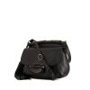 Gucci Bamboo bag in black grained leather - 00pp thumbnail