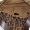Bolso de mano Fendi Baguette modelo grande en lona Monogram marrón y cuero marrón - Detail D2 thumbnail