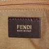 Bolso de mano Fendi Baguette modelo grande en lona Monogram marrón y cuero marrón - Detail D3 thumbnail