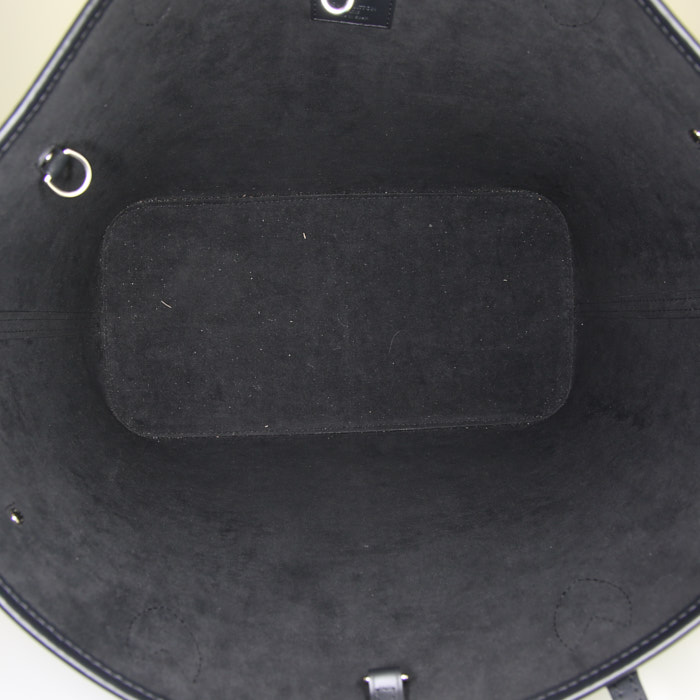 Shopping bag Louis Vuitton Neverfull in pelle Epi nera - Detail D2