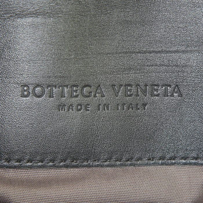 Bottega Veneta briefcase in grey braided leather - Detail D3