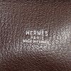 Bolso de mano Hermes Plume en cuero box marrón - Detail D3 thumbnail