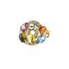 Half-articulated Bulgari Astrale ring in yellow gold,  diamonds and colored stones - 00pp thumbnail