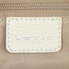 Dior Vintage handbag in beige monogram canvas and off-white leather - Detail D3 thumbnail