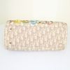 Dior Vintage handbag in beige monogram canvas and off-white leather - Detail D4 thumbnail