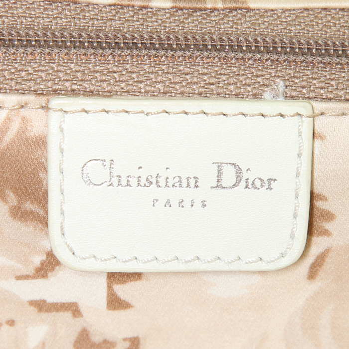 Sac à main Dior Détective en cuir blanc - Detail D3