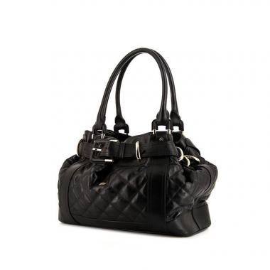 Bolso Burberry Baby Beaton en cuero acolchado negro
