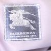 Bolso Burberry Brook en lona monogram y cuero plateado - Detail D4 thumbnail