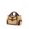 Celine Boogie handbag in beige canvas and brown leather - 00pp thumbnail