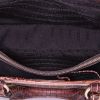 Celine Boogie handbag in beige canvas and brown leather - Detail D2 thumbnail