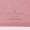 Portafogli Louis Vuitton in tela monogram cerata marrone e pelle naturale - Detail D3 thumbnail