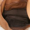 Bolso de mano Prada en cuero granulado marrón - Detail D2 thumbnail