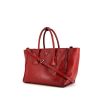 Prada Twin Zip shoulder bag in red leather - 00pp thumbnail
