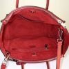 Prada Twin Zip shoulder bag in red leather - Detail D3 thumbnail