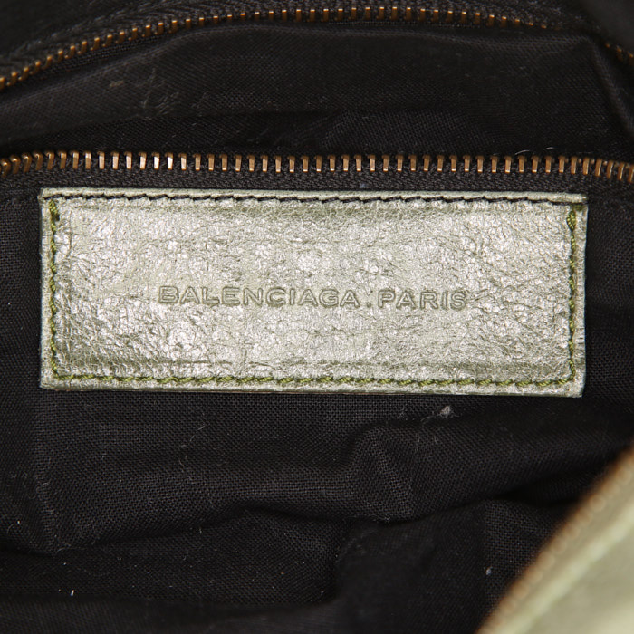 Borsa Balenciaga in pelle verde - Detail D4
