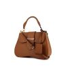 Prada Sidonie large model handbag in brown leather saffiano - 00pp thumbnail