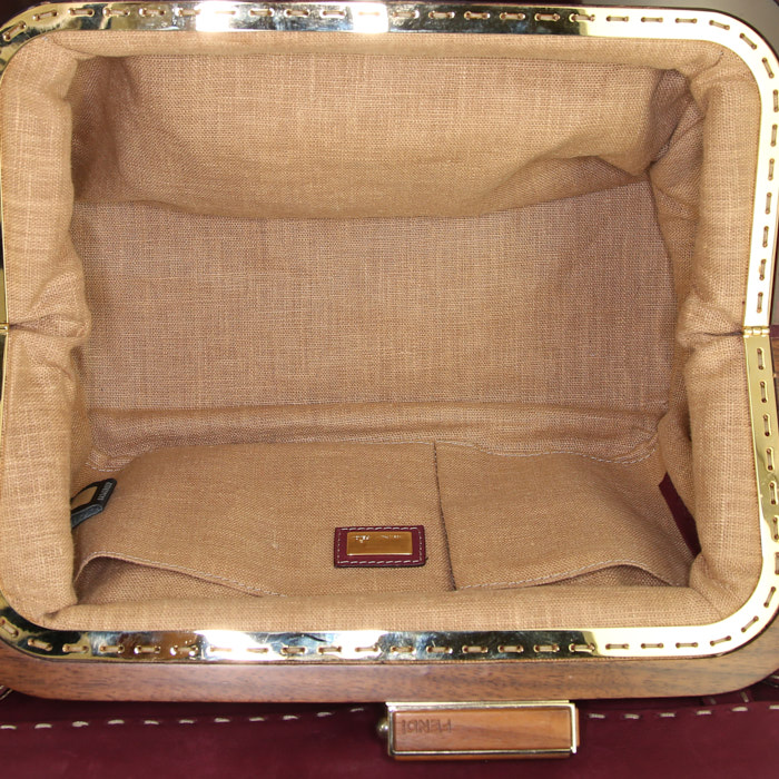 Borsa Fendi  Selleria in pelle viola - Detail D2