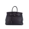 Hermes Birkin 35 cm bag in indigo blue togo leather and blue jean piping - 360 thumbnail