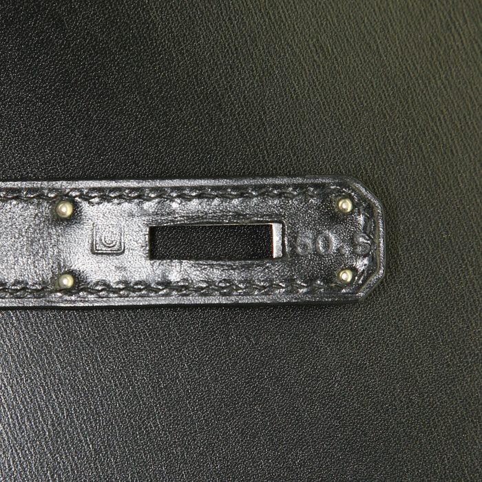 Borsa Hermes Kelly 32 cm in pelle box nera - Detail D5