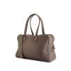 Hermes Victoria handbag in grey togo leather - 00pp thumbnail