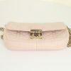 Dior Miss Dior Promenade shoulder bag in varnished pink leather - Detail D4 thumbnail