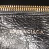 Borsa Balenciaga Blanket Square modello grande in pelle nera - Detail D4 thumbnail