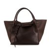 Shopping bag Celine Big Bag modello medio in pelle marrone - 360 thumbnail