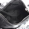 Chanel Camelia handbag in black and white tweed - Detail D2 thumbnail