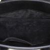 Bolso de mano Saint Laurent Sac de jour modelo nano en lona y cuero negro - Detail D3 thumbnail