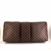Bolsa de viaje Louis Vuitton Keepall 55 cm en lona a cuadros revestida ébano y cuero marrón - Detail D5 thumbnail