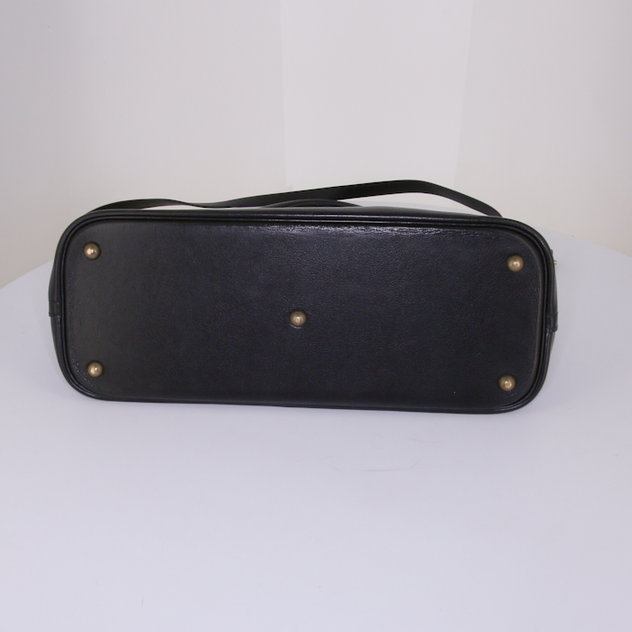 Hermes Bolide 35 cm handbag in black Swift leather - Detail D5