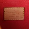 Borsa a tracolla Louis Vuitton Pallas in tela monogram marrone e pelle rosa - Detail D4 thumbnail