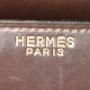 Hermes Drag handbag in brown box leather - Detail D3 thumbnail