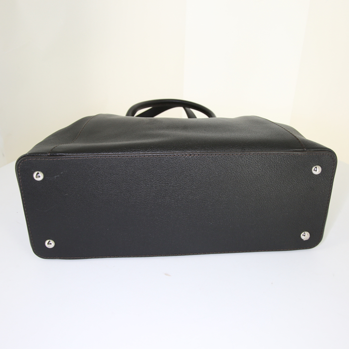 Cartier bag in black leather - Detail D5