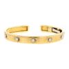 Open Buccellati Macri Classica small model bracelet in yellow gold,  white gold and diamonds - 00pp thumbnail