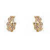 Cartier small hoop earrings in yellow gold and diamonds - 00pp thumbnail